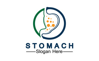 Health stomach icon logo vector template logo v48