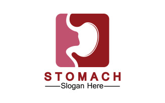 Health stomach icon logo vector template logo v54