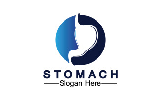 Health stomach icon logo vector template logo v55