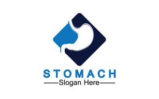 Health stomach icon logo vector template logo v56