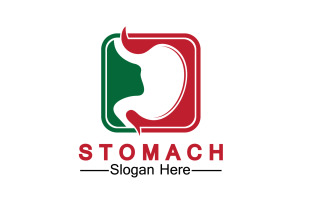 Health stomach icon logo vector template logo v57