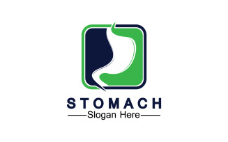 Health stomach icon logo vector template logo v59