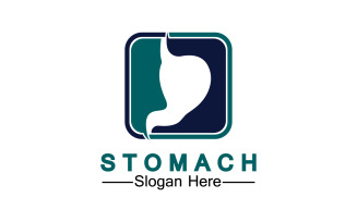 Health stomach icon logo vector template logo v60