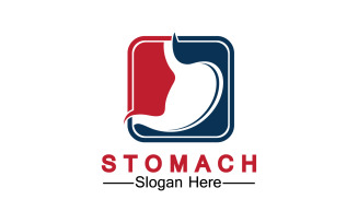Health stomach icon logo vector template logo v61