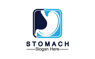 Health stomach icon logo vector template logo v62