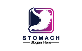 Health stomach icon logo vector template logo v63