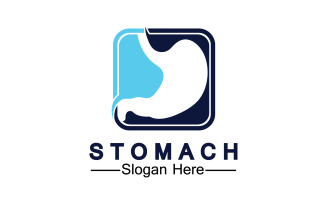 Health stomach icon logo vector template logo v64