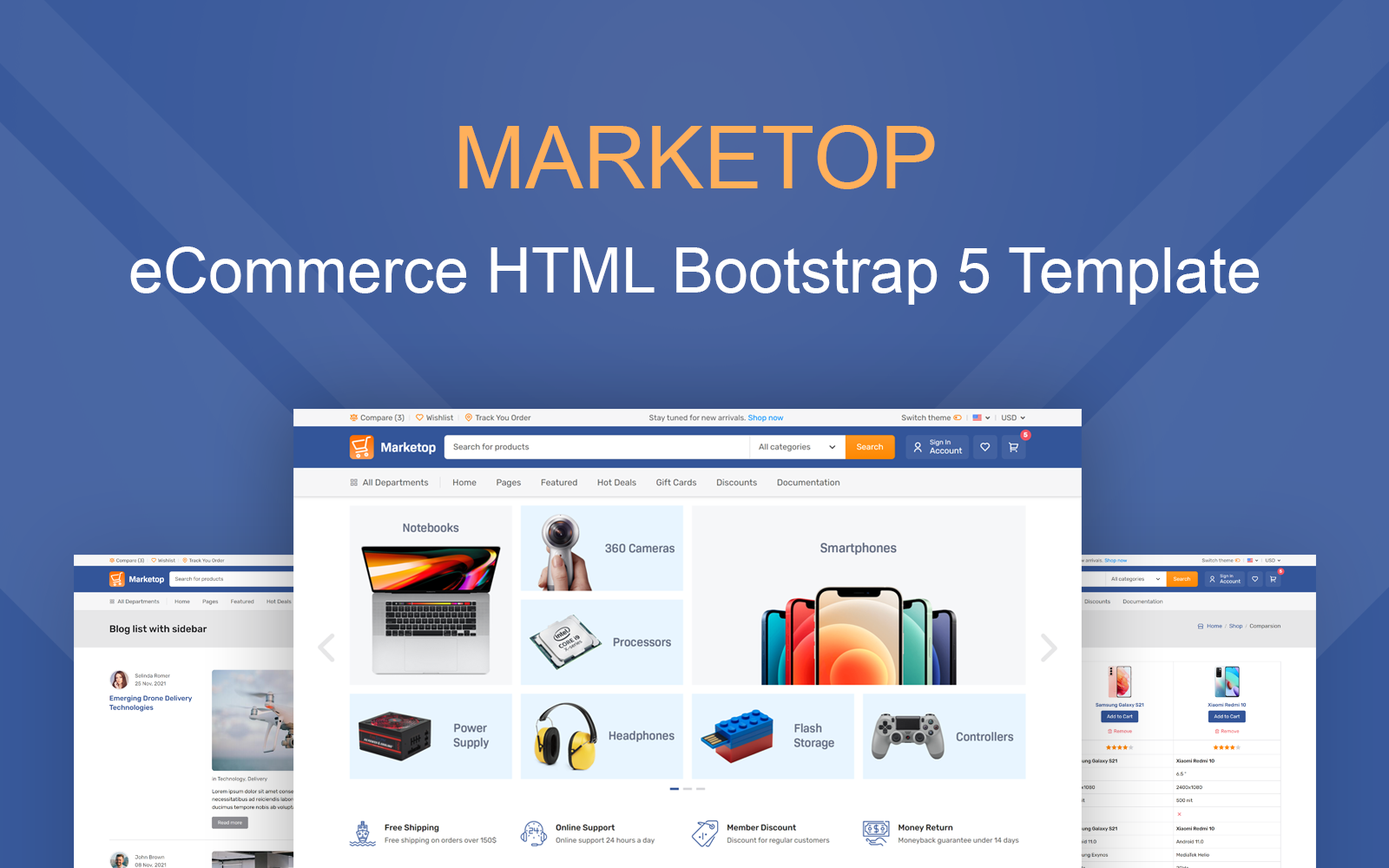 Marketop - eCommerce Electronic Store HTML Bootstrap 5 Website Template