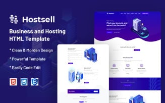 Hostsell – Business and Hosting Website Template