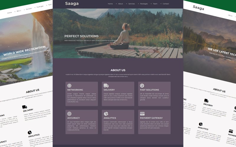 Saaga | Bootstrap 5 Mobile Responsive HTML5 Template Website Template