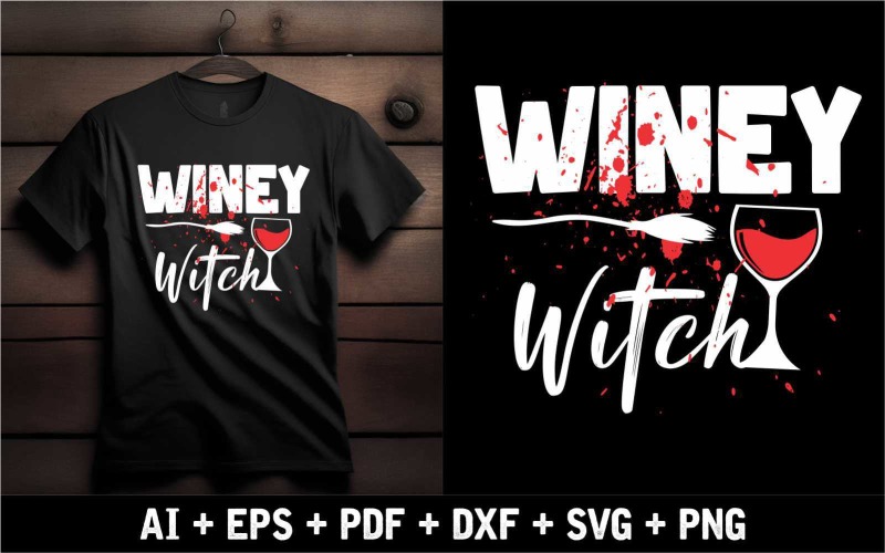 Winey Witch Design Special For Halloween Event T-shirt