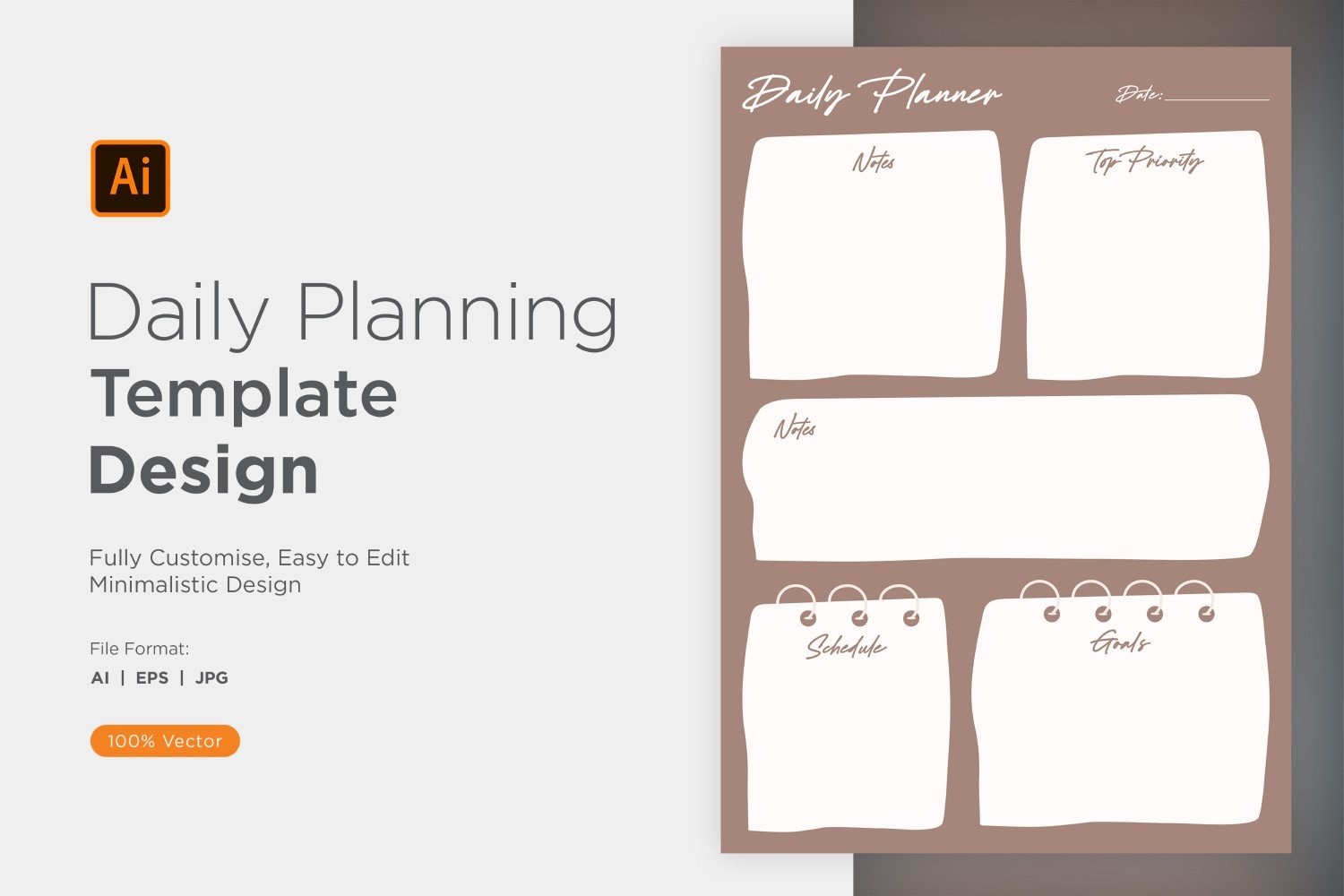 Template #357525 Planner Daily Webdesign Template - Logo template Preview