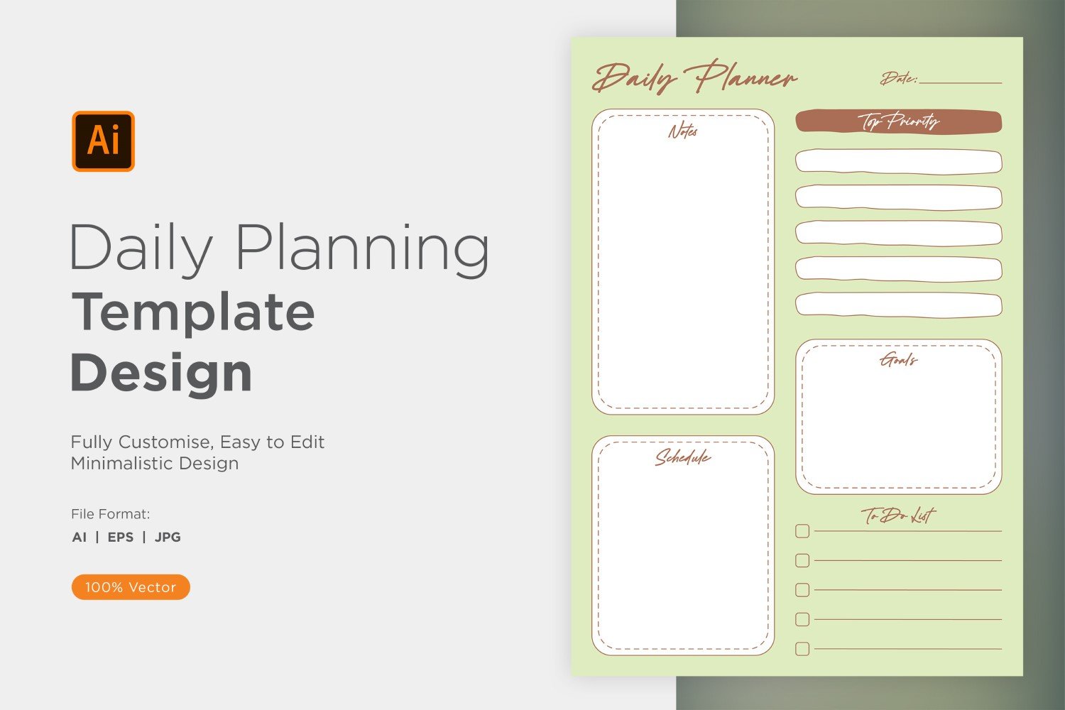 Template #357526 Planner Daily Webdesign Template - Logo template Preview