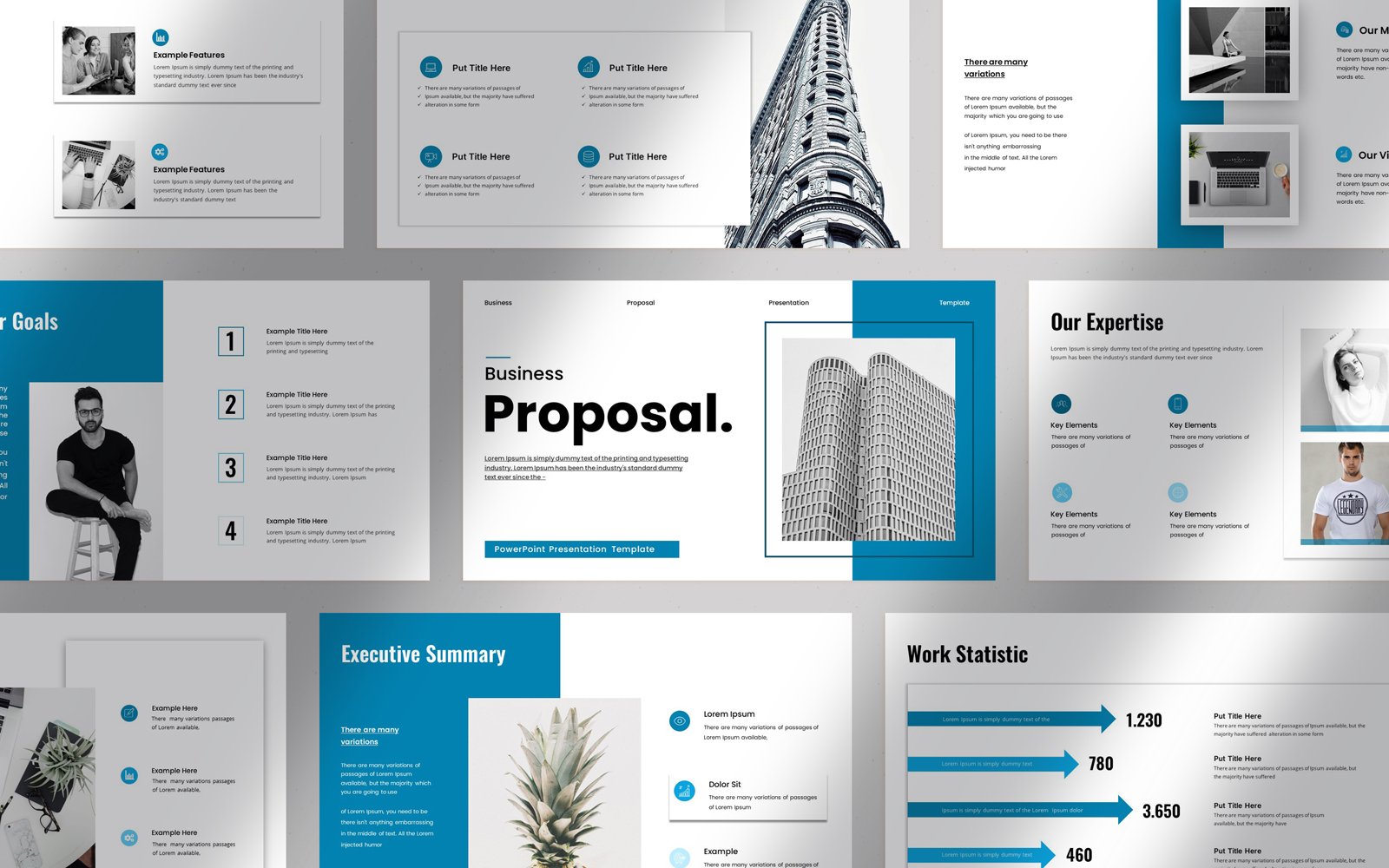 Kit Graphique #357530 Proposition Powerpoint Web Design - Logo template Preview