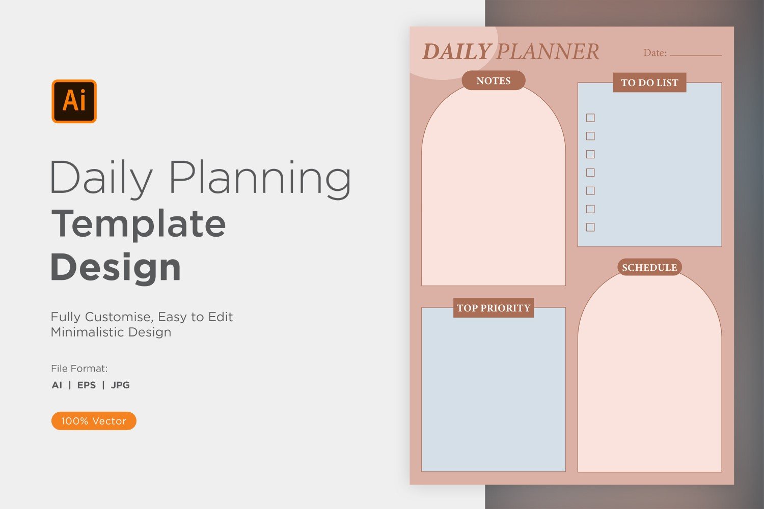 Template #357532 Planner Daily Webdesign Template - Logo template Preview