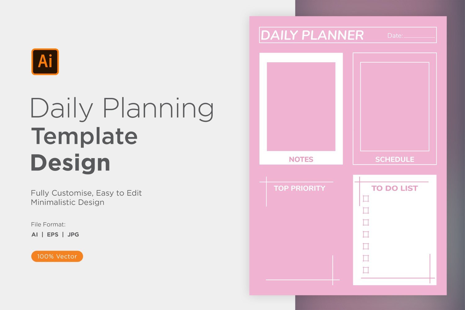 Template #357536 Planner Daily Webdesign Template - Logo template Preview