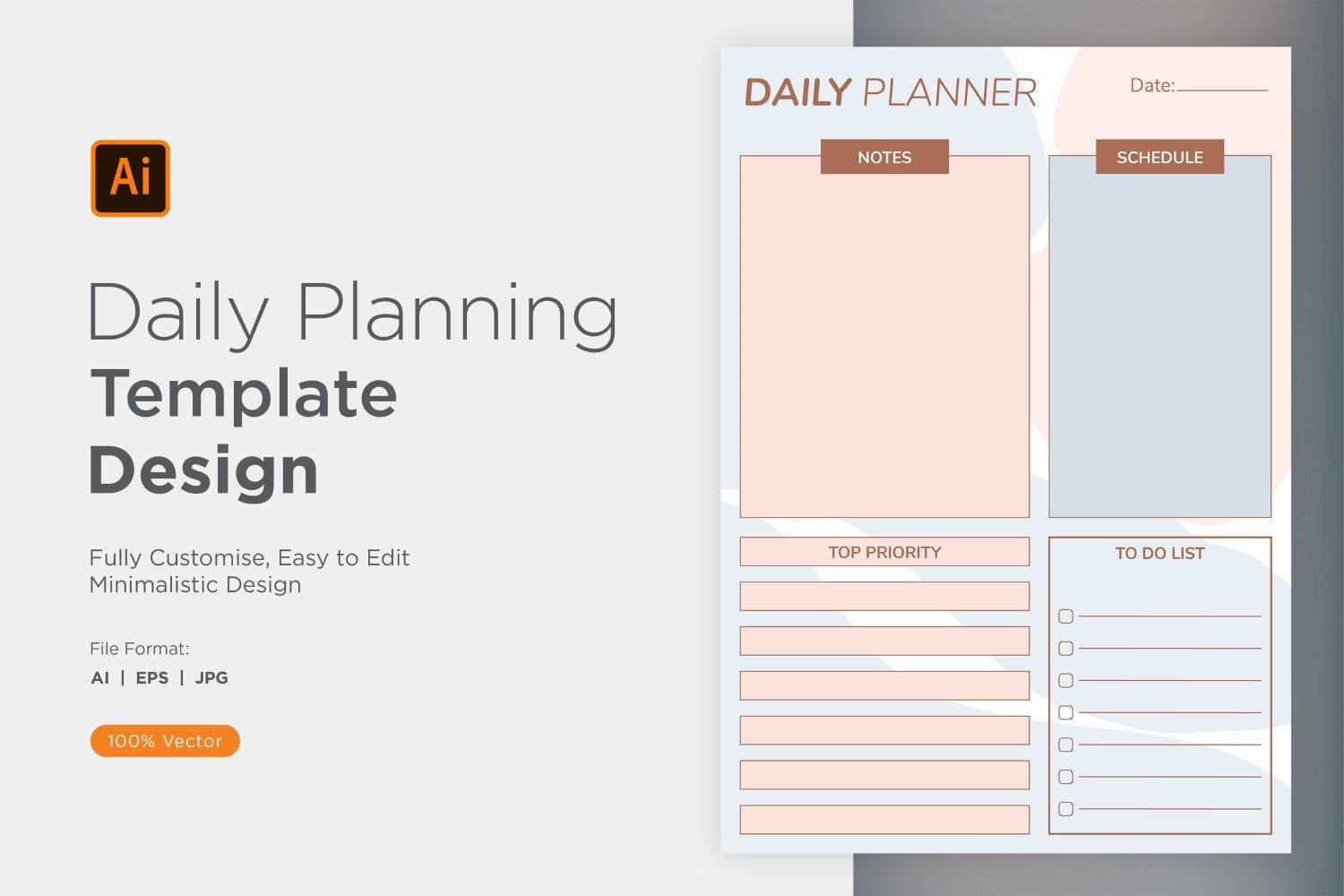 Template #357539 Planner Daily Webdesign Template - Logo template Preview