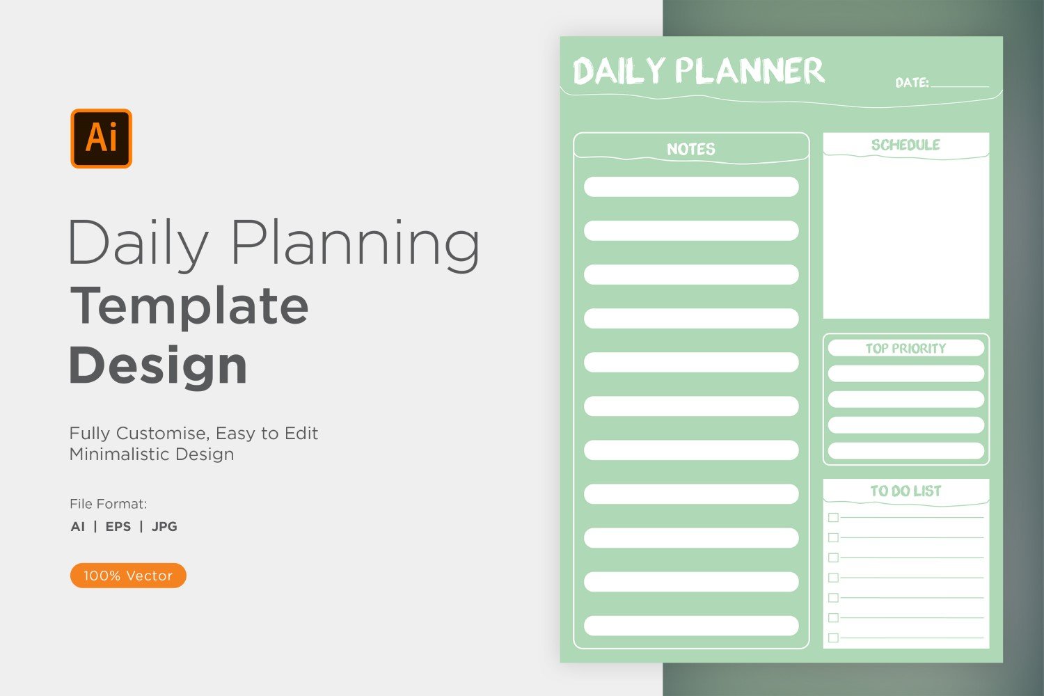 Template #357545 Planner Daily Webdesign Template - Logo template Preview