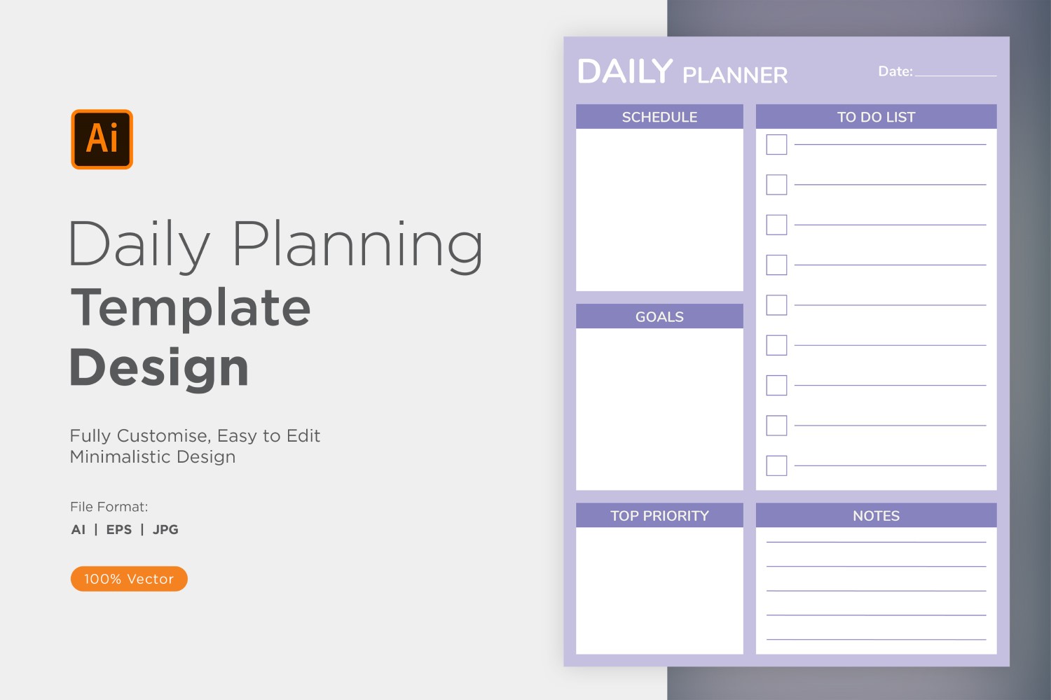 Template #357547 Planner Daily Webdesign Template - Logo template Preview