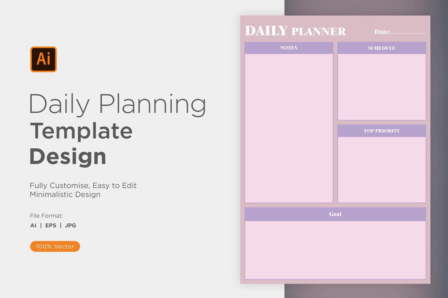 Template #357552 Planner Daily Webdesign Template - Logo template Preview