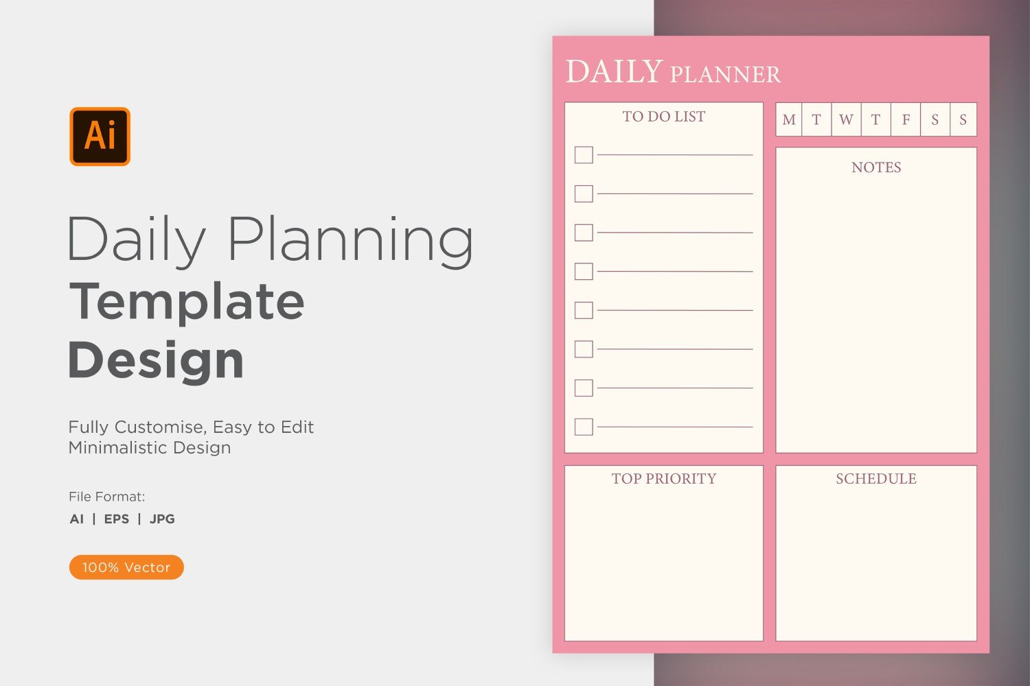 Template #357555 Planner Daily Webdesign Template - Logo template Preview