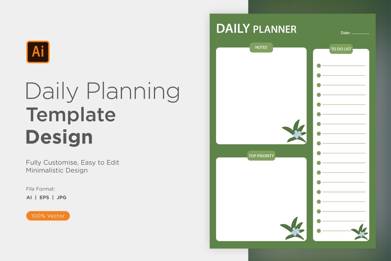 Kit Graphique #357557 Planificateur Quotidien Web Design - Logo template Preview