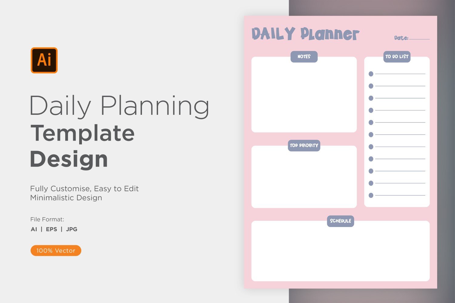 Template #357563 Planner Daily Webdesign Template - Logo template Preview