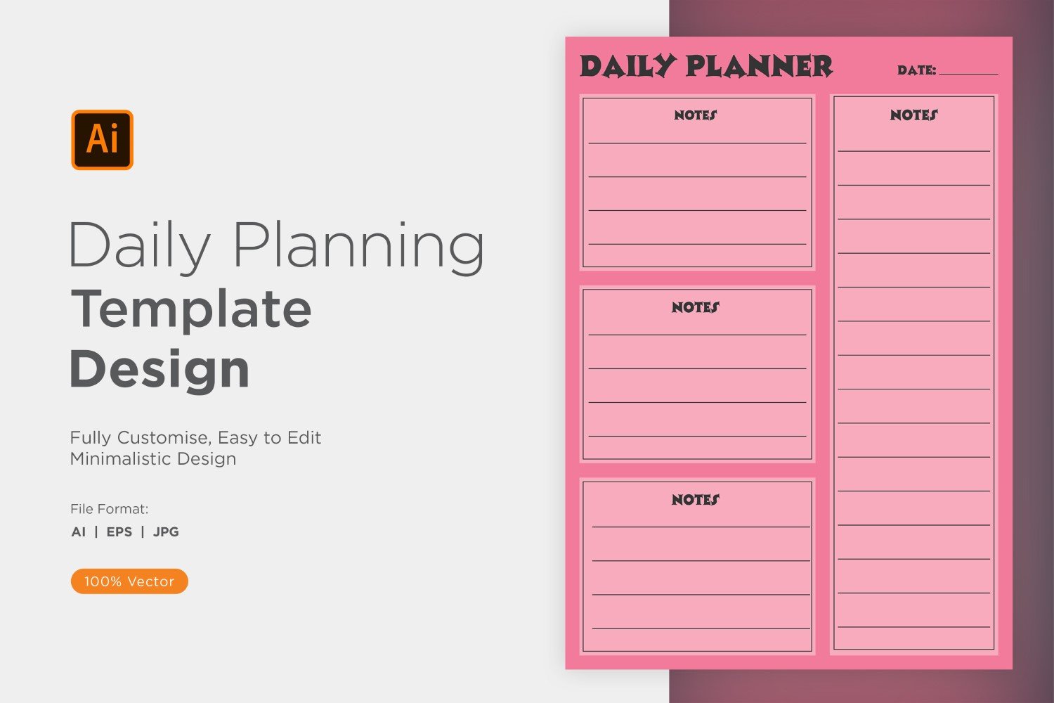 Template #357567 Planner Daily Webdesign Template - Logo template Preview