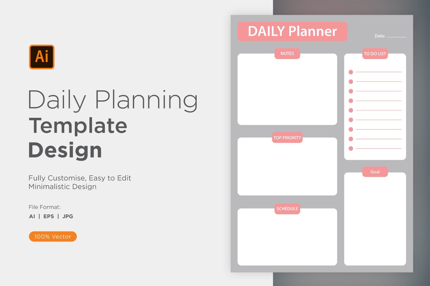 Template #357571 Planner Daily Webdesign Template - Logo template Preview