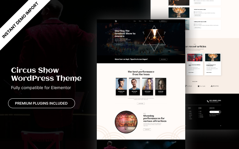 Amonra - Circus Show WordPress Theme