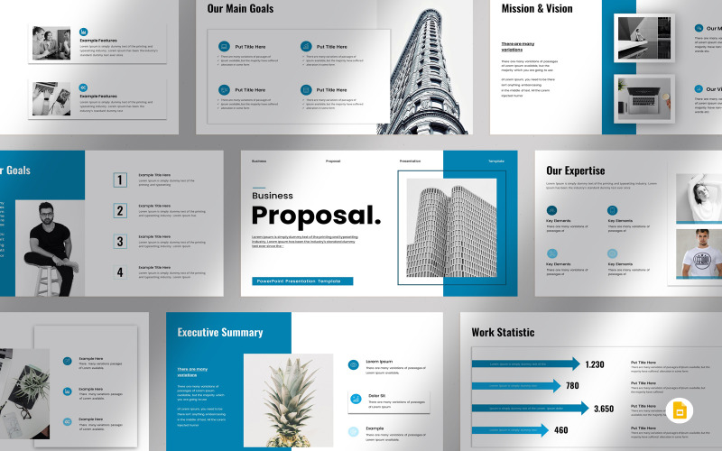Creative Business Proposal Presentation Template Google Slide