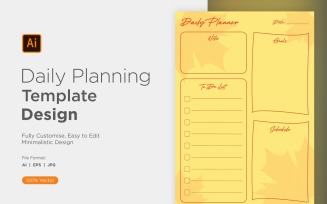Daily Planner Sheet Design 12