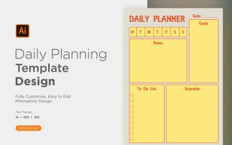 Daily Planner Sheet Design 13