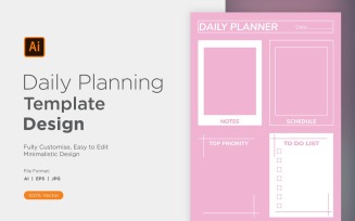 Daily Planner Sheet Design 14