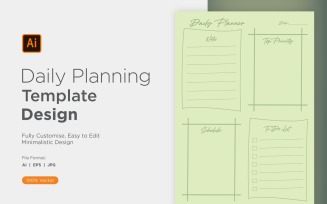 Daily Planner Sheet Design 16