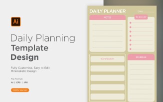 Daily Planner Sheet Design 21