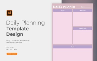 Daily Planner Sheet Design 28