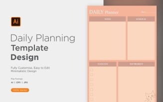 Daily Planner Sheet Design 34