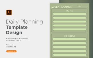 Daily Planner Sheet Design 35
