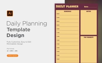 Daily Planner Sheet Design 37