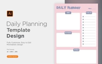 Daily Planner Sheet Design 38