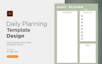 Daily Planner Sheet Design 43