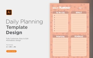 Daily Planner Sheet Design 45