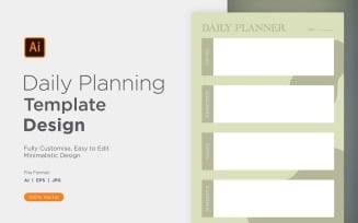Daily Planner Sheet Design 47