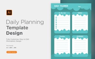 Daily Planner Sheet Design 48
