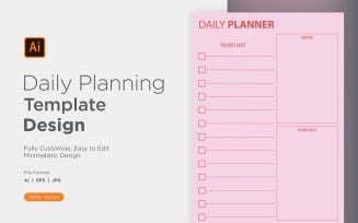 Daily Planner Sheet Design 50