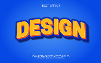 Design editable eps text effect design