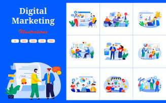 M446_ Digital Marketing Illustration Pack