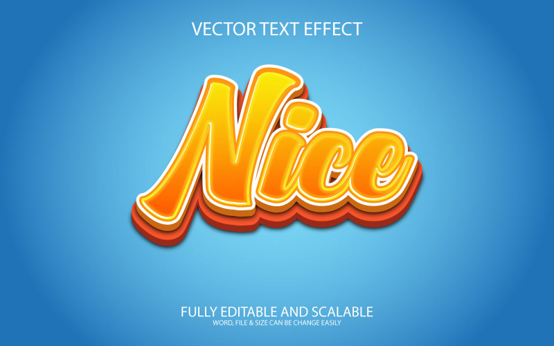 Nice Editable Vector Text Effect Illustration