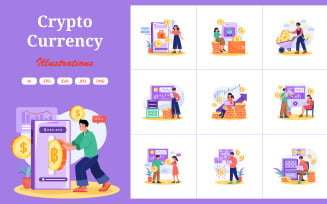 M470_ Cryptocurrency Illustration Pack